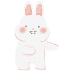Rabbit waving hand