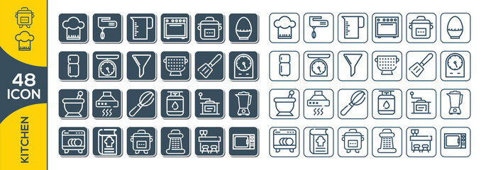 KITCHEN ICON SET DESIGN