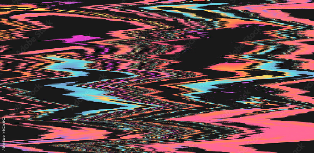 Poster Abstract background with digital pixel noise. Concept of a computer glitched screen.
