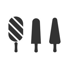 Ice cream icon. Summer desert set vector ilustration.