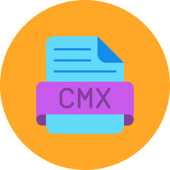 Cmx Multicolor Circle Flat Icon