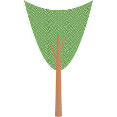 Flat Tree Style Aesthetic Collection Set