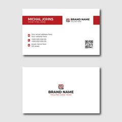 Business card design template, Clean professional business card template, visiting card, business card template. Vector illustration design.