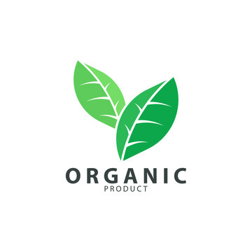 organic product brand simple minimalist logo template