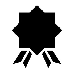 award ribbon glyph 
