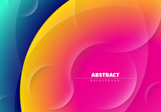 Vector Abstract digital background template with circles