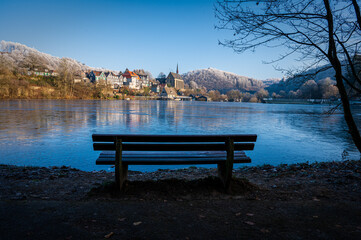 Die Klosterkirche St. Maria Magdalena in Wuppertal Beyenburg im Winter