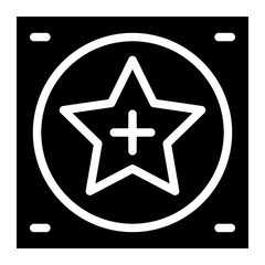 Obraz premium badge glyph 