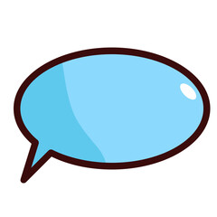 speech bubble color outline icon