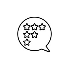 Rating icon vector. Grade illustration sign. Review symbol. comment logo.