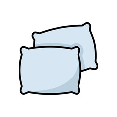 pillow icon vector design template in white background