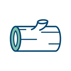 lumber wood icon vector design template in white background