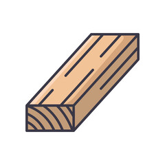 lumber wood icon vector design template in white background