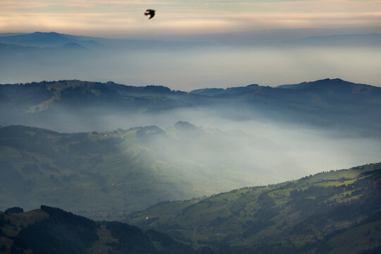View from Santis, St Gallen Canton, Switzerland