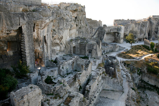 The Citadel also known as the Ville Morte in Les Baux de Provence, Bouches-du-Rh?ne, Provence, France.