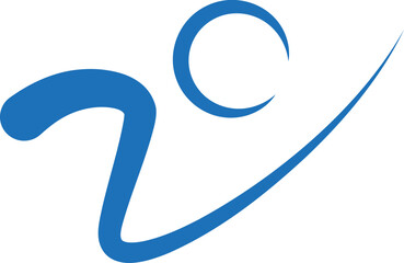 Person in Bewegung, Fitness, Sport, Physiotherapie, Logo