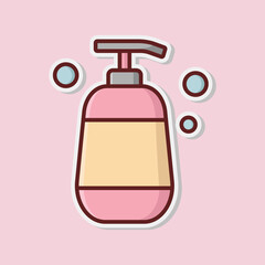 shampoo icon vector design template simple and modern