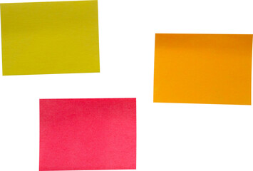 Sticky notes close up isolated