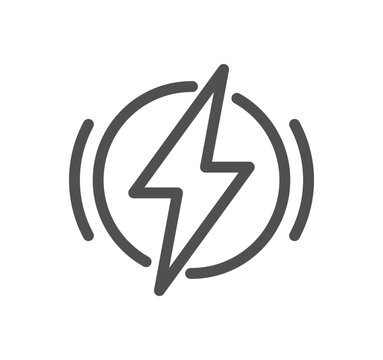 Energy related icon outline and linear vector.