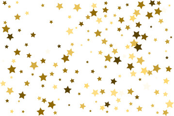 Random falling gold stars.