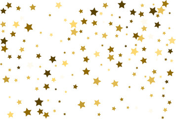 Random falling gold stars.