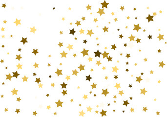 Random falling gold stars.