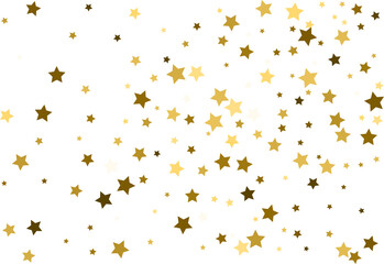 Random falling gold stars.