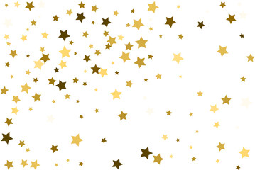 Random falling gold stars.