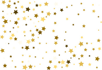 Random falling gold stars.