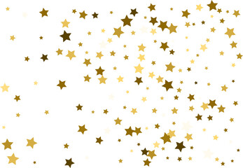 Random falling gold stars.