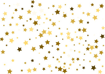 Random falling gold stars.