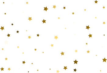 Random falling gold stars.