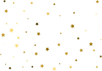 Random falling gold stars.