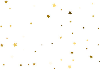 Random falling gold stars.