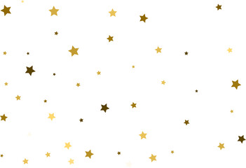 Random falling gold stars.