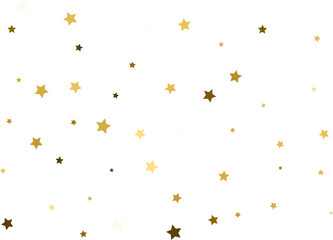 Random falling gold stars.