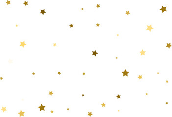 Random falling gold stars.