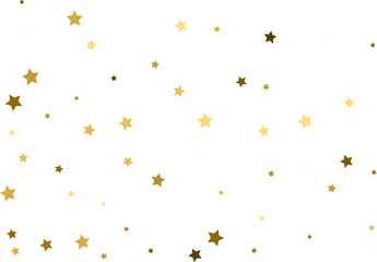 Random falling gold stars.