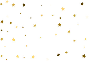 Random falling gold stars.