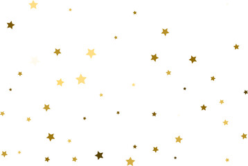 Random falling gold stars.
