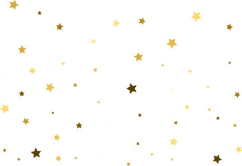 Random falling gold stars.