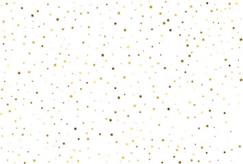 Random falling gold stars.