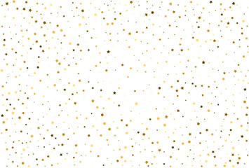Random falling gold stars.