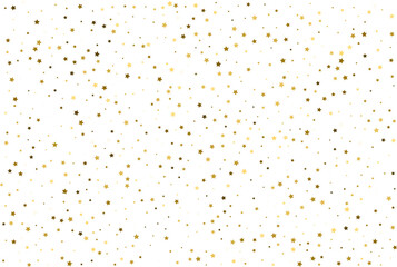 Random falling gold stars.