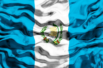 National flag  of Guatemala. Background  with flag  of Guatemala