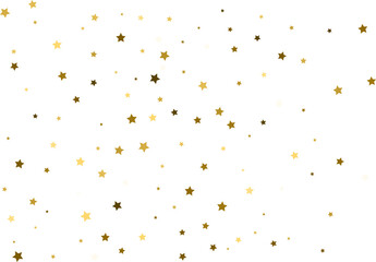 Random falling gold stars.