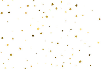 Random falling gold stars.