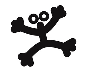 Coqui Frog on white background. Coqui Frog symbol. flat style.