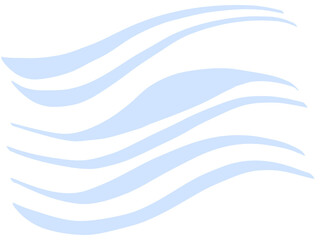 クリーンなブルーの波形