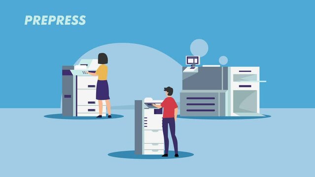 Print shop services 2d animation cartoon in 4k